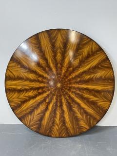 Georgian Style Circular Sunburst Dining Center Table Flame Mahogany Expands - 2997789