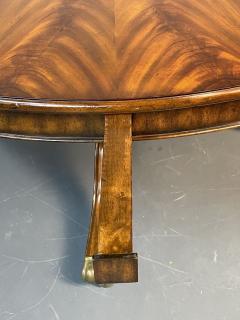 Georgian Style Circular Sunburst Dining Center Table Flame Mahogany Expands - 2997796