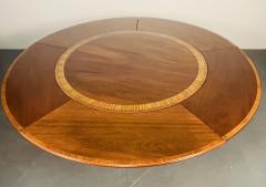 Georgian Style Mahogany Banded Center or Dining Table by William Tillman - 3363865
