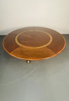 Georgian Style Mahogany Banded Center or Dining Table by William Tillman - 3363868