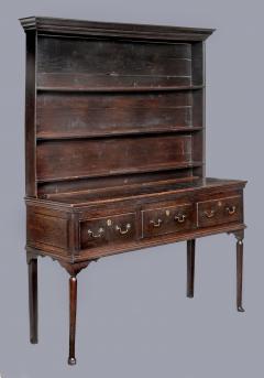 Georgian Sussex Oak Dresser and Plate Rack 18th Century - 94045