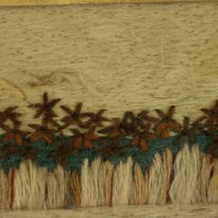 Georgian Woolwork Embroidered Picture of Guinea Pigs - 3171243