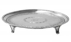 Georgian silver teapot stand or card tray London 1791 Godbehere and Wigan - 3686015