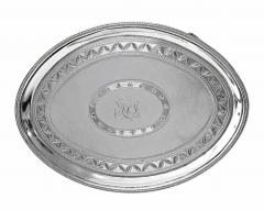 Georgian silver teapot stand or card tray London 1791 Godbehere and Wigan - 3686020