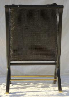 Gerald Jerome 1968 Ebony Caned Lounge Chair Gerald Jerome CA Design 10 - 572613