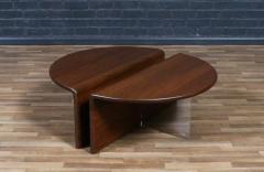 Gerald McCabe Gerald McCabe Waterfall Shedua Lucite Coffee Table for Orange Crate Modern - 4385385