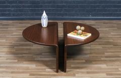 Gerald McCabe Gerald McCabe Waterfall Shedua Lucite Coffee Table for Orange Crate Modern - 4385395