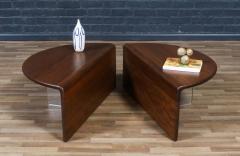 Gerald McCabe Gerald McCabe Waterfall Shedua Lucite Coffee Table for Orange Crate Modern - 4385396