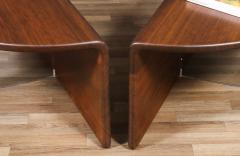 Gerald McCabe Gerald McCabe Waterfall Shedua Lucite Coffee Table for Orange Crate Modern - 4385412