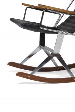 Gerald McCabe Gerald McCabe for Brown Saltman Steel and Walnut Rocking Chair - 1339798