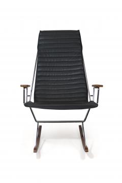 Gerald McCabe Gerald McCabe for Brown Saltman Steel and Walnut Rocking Chair - 1339800