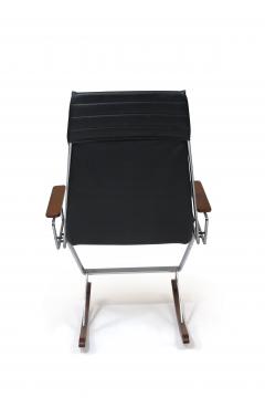 Gerald McCabe Gerald McCabe for Brown Saltman Steel and Walnut Rocking Chair - 1339801