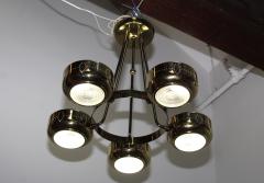 Gerald Thurston 1960s Mid Century Modern Brass Chandelier - 1143235