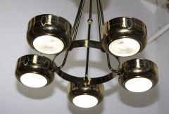 Gerald Thurston 1960s Mid Century Modern Brass Chandelier - 1143236