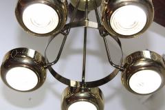 Gerald Thurston 1960s Mid Century Modern Brass Chandelier - 1143237