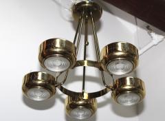 Gerald Thurston 1960s Mid Century Modern Brass Chandelier - 1143238