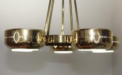 Gerald Thurston 1960s Mid Century Modern Brass Chandelier - 1143240