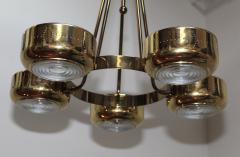 Gerald Thurston 1960s Mid Century Modern Brass Chandelier - 1143241