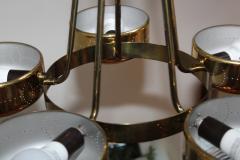 Gerald Thurston 1960s Mid Century Modern Brass Chandelier - 1143244