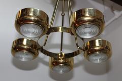 Gerald Thurston 1960s Mid Century Modern Brass Chandelier - 1143245