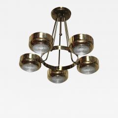 Gerald Thurston 1960s Mid Century Modern Brass Chandelier - 1143681