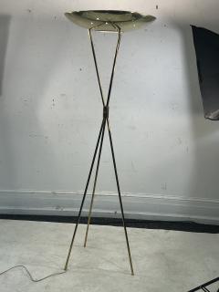 Gerald Thurston EXCEPTIONAL MID CENTURY BRASS TRIPOD TORCHIERE FLOOR LAMPS BY GERALD THURSTON - 3393996