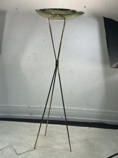 Gerald Thurston EXCEPTIONAL MID CENTURY BRASS TRIPOD TORCHIERE FLOOR LAMPS BY GERALD THURSTON - 3393998