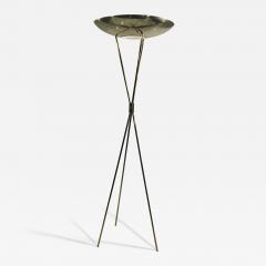 Gerald Thurston EXCEPTIONAL MID CENTURY BRASS TRIPOD TORCHIERE FLOOR LAMPS BY GERALD THURSTON - 3395654