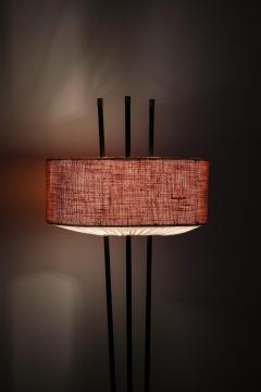 Gerald Thurston Early Floor Lamp in Black Lacquered Metal and Brass by Gerald Thurston 1950s - 4470943