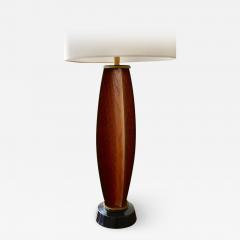 Gerald Thurston Gerald Thurston Parabolic Walnut and Brass Lightolier Table Lamp circa 1956 - 739402
