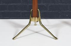 Gerald Thurston Gerald Thurston Sculpted Tripod Brass Walnut Table Lamp for Lightolier - 4654725