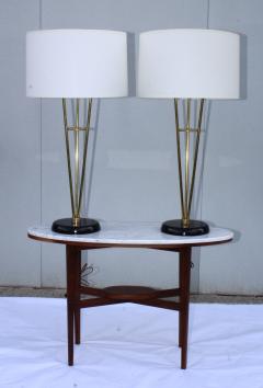 Gerald Thurston Gerald Thurston Style Brass Tall Table Lamps - 1489474