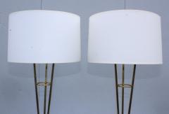 Gerald Thurston Gerald Thurston Style Brass Tall Table Lamps - 1489475