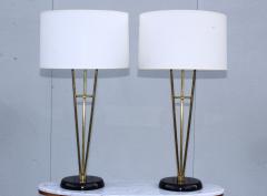 Gerald Thurston Gerald Thurston Style Brass Tall Table Lamps - 1489476