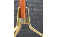 Gerald Thurston Gerald Thurston Tripod Sculpted Brass Walnut Table Lamp - 4244288