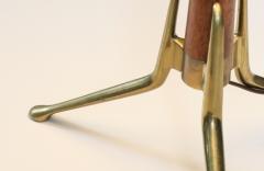 Gerald Thurston Gerald Thurston Tripod Sculpted Brass Walnut Table Lamp - 4244289