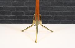 Gerald Thurston Gerald Thurston Tripod Sculpted Brass Walnut Table Lamp - 4244290