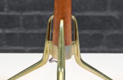 Gerald Thurston Gerald Thurston Tripod Sculpted Brass Walnut Table Lamp - 4244291