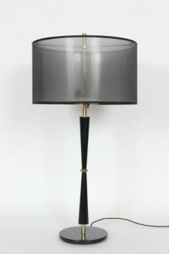 Gerald Thurston Gerald Thurston for Lightolier Black Brass Table Lamp - 2984861