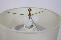 Gerald Thurston Gerald Thurston for Lightolier Hourglass Porcelain and Brass Table Lamps - 4647606