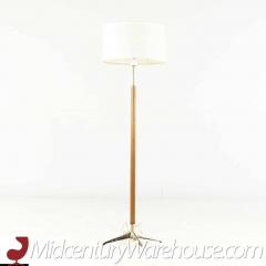 Gerald Thurston Gerald Thurston for Lightolier Mid Century Walnut and Brass Floor Lamp - 3695346