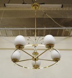 Gerald Thurston Mid Century Brass Chandelier Attributed to Gerald Thurston - 2980438