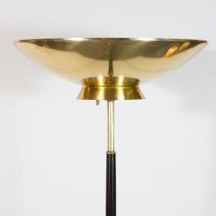 Gerald Thurston Mid Century Modern Floor Lamp in Brass Ebonized Walnut by Gerald Thurston - 1700653