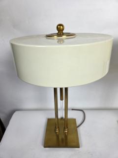 Gerald Thurston Pair Vintage Gerald Thurston for Lightolier Brass Lucite Lamps Circa 1950s - 4660230
