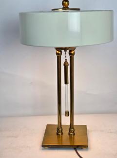 Gerald Thurston Pair Vintage Gerald Thurston for Lightolier Brass Lucite Lamps Circa 1950s - 4660237