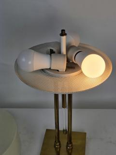 Gerald Thurston Pair Vintage Gerald Thurston for Lightolier Brass Lucite Lamps Circa 1950s - 4660238