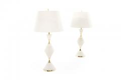 Gerald Thurston Porcelain Hourglass Table Lamps by Gerald Thurston 1950s - 799767