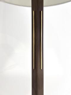 Gerald Thurston RARE WALNUT AND BRASS INLAY FLOOR LAMP - 4701555