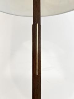 Gerald Thurston RARE WALNUT AND BRASS INLAY FLOOR LAMP - 4701562