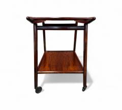 Geraldo de Barros Bar Cart in Hardwood Formica Geraldo de Barros for Unilabor 1960s - 4416953